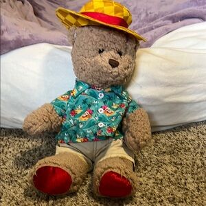 Build A Bear Teddy Bear with Olaf shirt, pants and hat